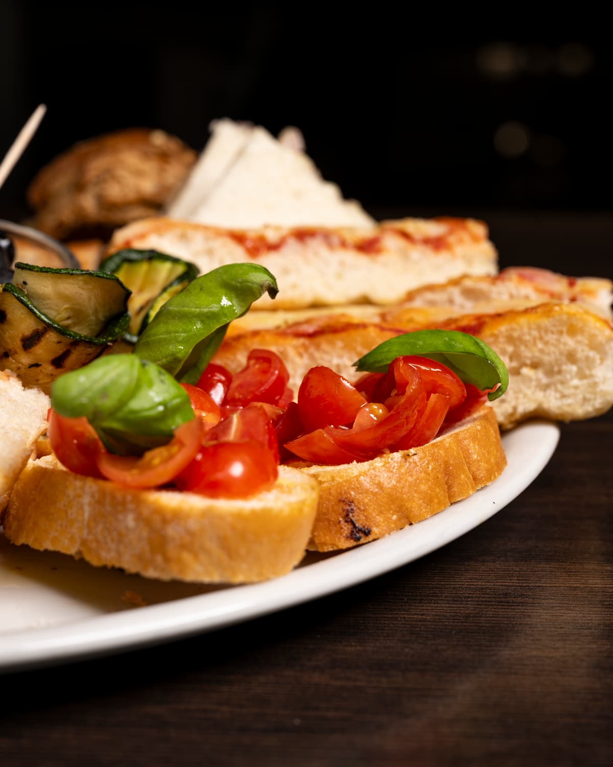 Bruschette e focaccia