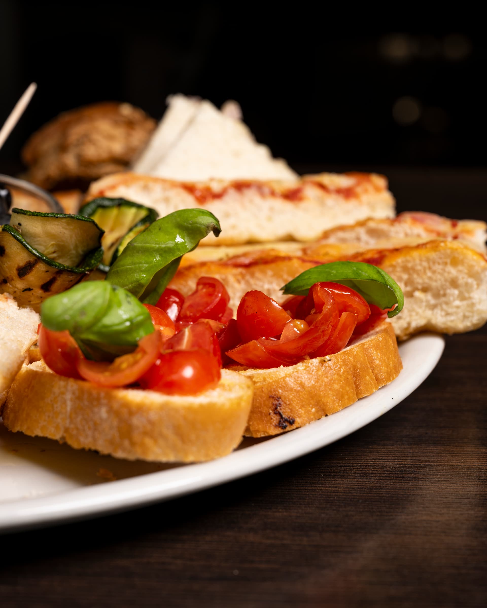 Bruschette e focaccia
